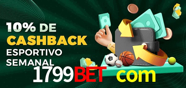10% de bônus de cashback na 1799bet com
